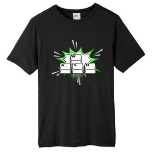 Wasd Computer Gamer Player Funny Pc Gamer Gaming Lover Funny Gift Tall Fusion ChromaSoft Performance T-Shirt