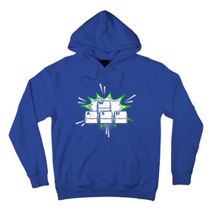 Wasd Computer Gamer Player Funny Pc Gamer Gaming Lover Funny Gift Hoodie