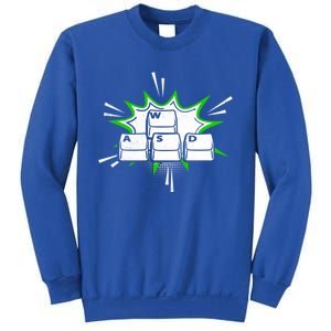 Wasd Computer Gamer Player Funny Pc Gamer Gaming Lover Funny Gift Sweatshirt