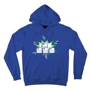 Wasd Computer Gamer Player Funny Pc Gamer Gaming Lover Funny Gift Tall Hoodie