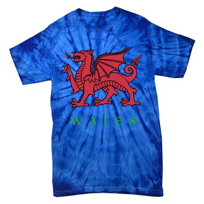 Wales Cute Gift Welsh Red Dragon Cymru Tie-Dye T-Shirt