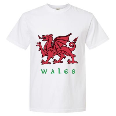 Wales Cute Gift Welsh Red Dragon Cymru Garment-Dyed Heavyweight T-Shirt