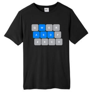 Wasd Computer Gaming Funny Gift For Pc Gamers Funny Blue Tall Fusion ChromaSoft Performance T-Shirt