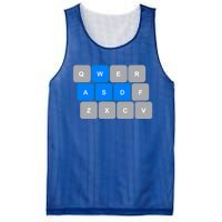 Wasd Computer Gaming Funny Gift For Pc Gamers Funny Blue Mesh Reversible Basketball Jersey Tank