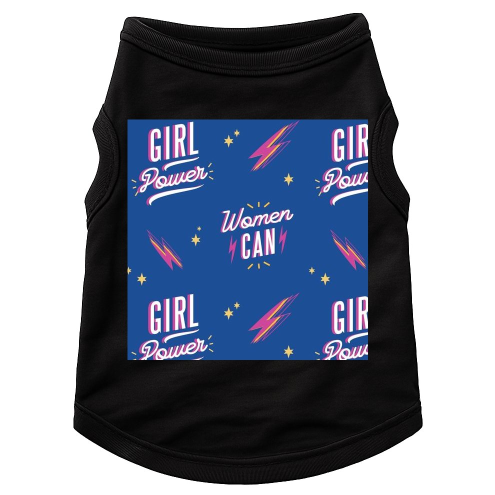 Women Can Girl Power Feminist Doggie Tank