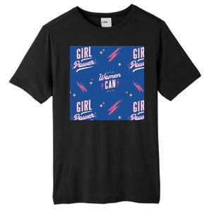 Women Can Girl Power Feminist Tall Fusion ChromaSoft Performance T-Shirt