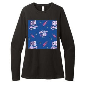 Women Can Girl Power Feminist Womens CVC Long Sleeve Shirt