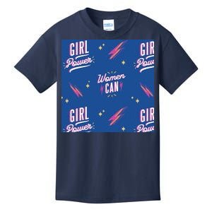 Women Can Girl Power Feminist Kids T-Shirt