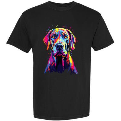 Watercolor Colorful Great Dane Dog Garment-Dyed Heavyweight T-Shirt