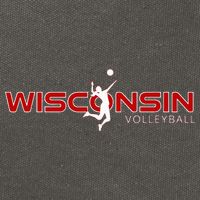 Wi Court Game The Badger State Souvenir Wisconsin Volleyball Cotton Canvas Backpack