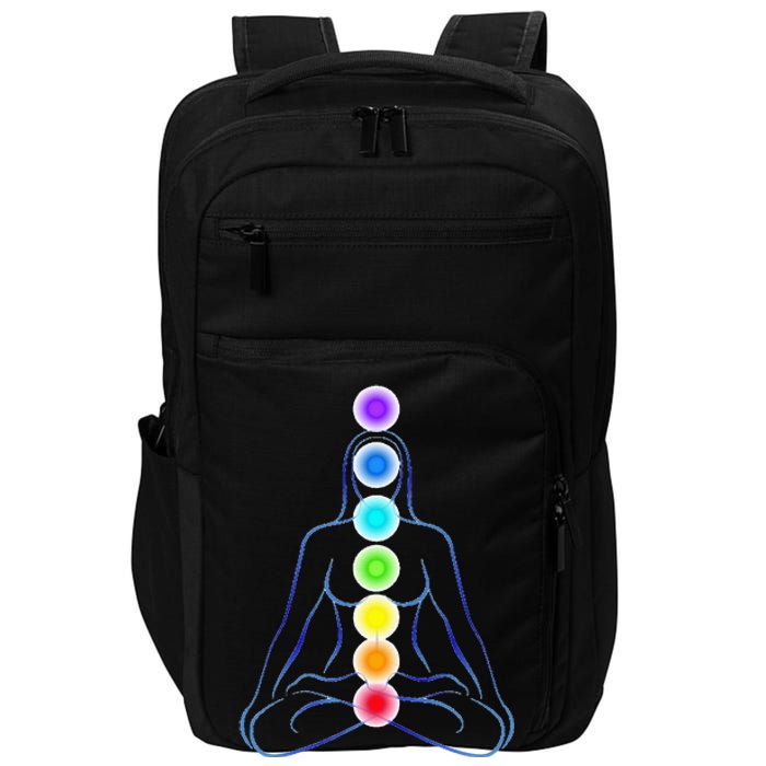 Womens Chakra Gifts For Yoga Reiki & Meditation Seven 7 Chakras Impact Tech Backpack