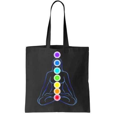 Womens Chakra Gifts For Yoga Reiki & Meditation Seven 7 Chakras Tote Bag