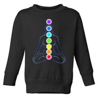 Womens Chakra Gifts For Yoga Reiki & Meditation Seven 7 Chakras Toddler Sweatshirt