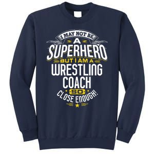 Wrestling Coach Gift Idea Superhero Wrestling Sweatshirt