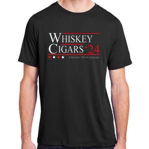 Whiskey Cigar Gift Whiskey Cigars 2024 Vote Funny Adult ChromaSoft Performance T-Shirt