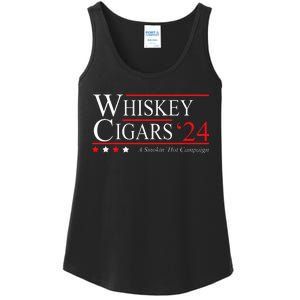 Whiskey Cigar Gift Whiskey Cigars 2024 Vote Funny Ladies Essential Tank