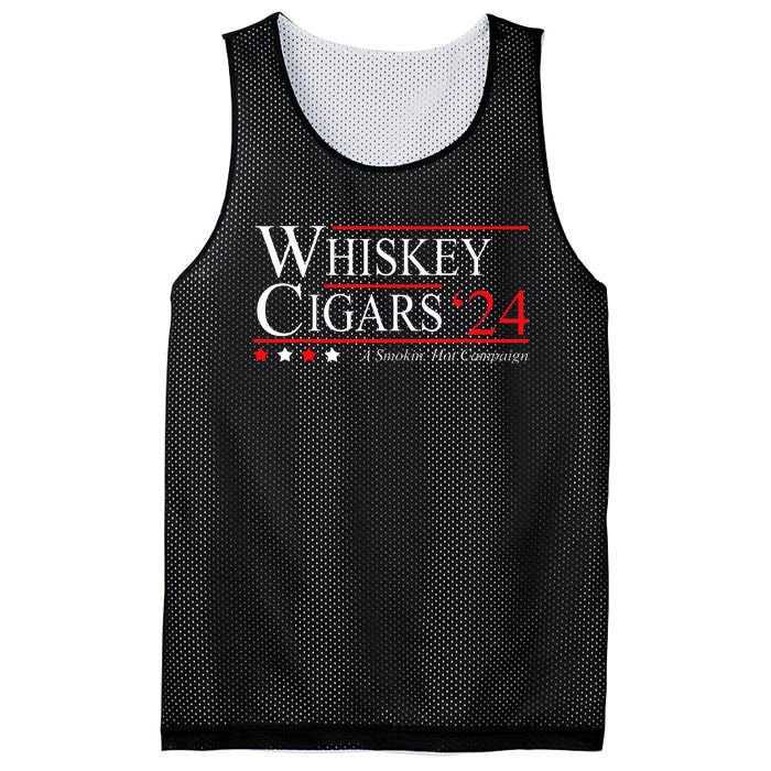 Whiskey Cigar Gift Whiskey Cigars 2024 Vote Funny Mesh Reversible Basketball Jersey Tank