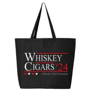 Whiskey Cigar Gift Whiskey Cigars 2024 Vote Funny 25L Jumbo Tote