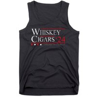 Whiskey Cigar Gift Whiskey Cigars 2024 Vote Funny Tank Top