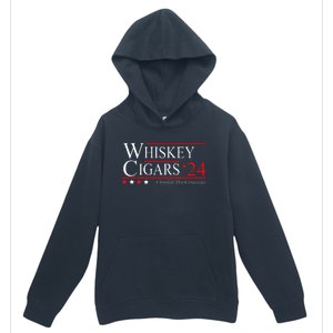 Whiskey Cigar Gift Whiskey Cigars 2024 Vote Funny Urban Pullover Hoodie