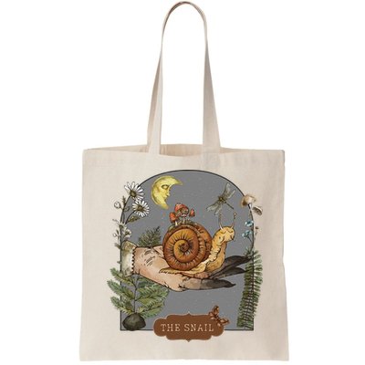 Witchy Cottagecore Goblincore Botanical Aesthetic Snail Bag