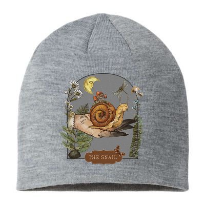 Witchy Cottagecore Goblincore Botanical Aesthetic Snail Sustainable Beanie