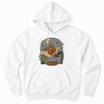 Witchy Cottagecore Goblincore Botanical Aesthetic Snail Hoodie