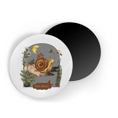 Witchy Cottagecore Goblincore Botanical Aesthetic Snail Magnet