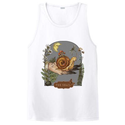 Witchy Cottagecore Goblincore Botanical Aesthetic Snail PosiCharge Competitor Tank