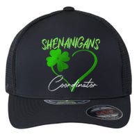 WoShenanigans Coordinator Green Heart Shamrock St Patricks Day Flexfit Unipanel Trucker Cap