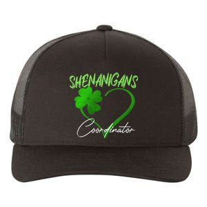 WoShenanigans Coordinator Green Heart Shamrock St Patricks Day Yupoong Adult 5-Panel Trucker Hat