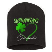 WoShenanigans Coordinator Green Heart Shamrock St Patricks Day Short Acrylic Beanie