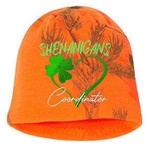 WoShenanigans Coordinator Green Heart Shamrock St Patricks Day Kati - Camo Knit Beanie