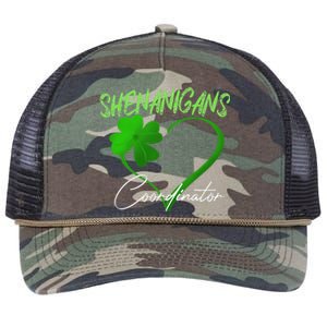 WoShenanigans Coordinator Green Heart Shamrock St Patricks Day Retro Rope Trucker Hat Cap