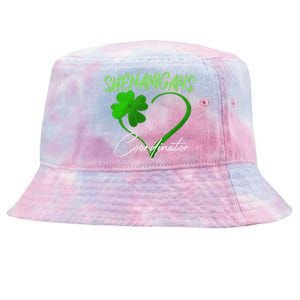 WoShenanigans Coordinator Green Heart Shamrock St Patricks Day Tie-Dyed Bucket Hat