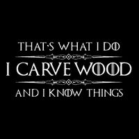 Wood Carving Gifts I Carve Wood And I Know Things Carver Cooling Performance Crew T-Shirt