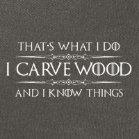 Wood Carving Gifts I Carve Wood And I Know Things Carver Cotton Canvas Backpack