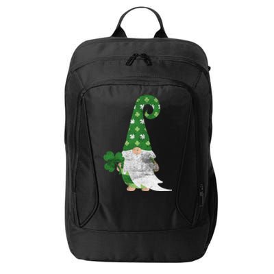 Women Cute Gnome St. Patricks Day Design Shamrock City Backpack