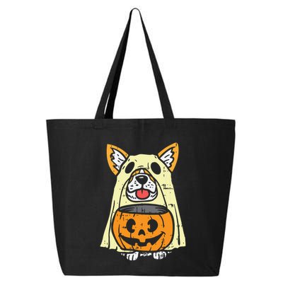 Welsh Corgi Ghost Funny Halloween Costume Dog Owner Lover 25L Jumbo Tote
