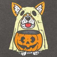 Welsh Corgi Ghost Funny Halloween Costume Dog Owner Lover Cotton Canvas Backpack