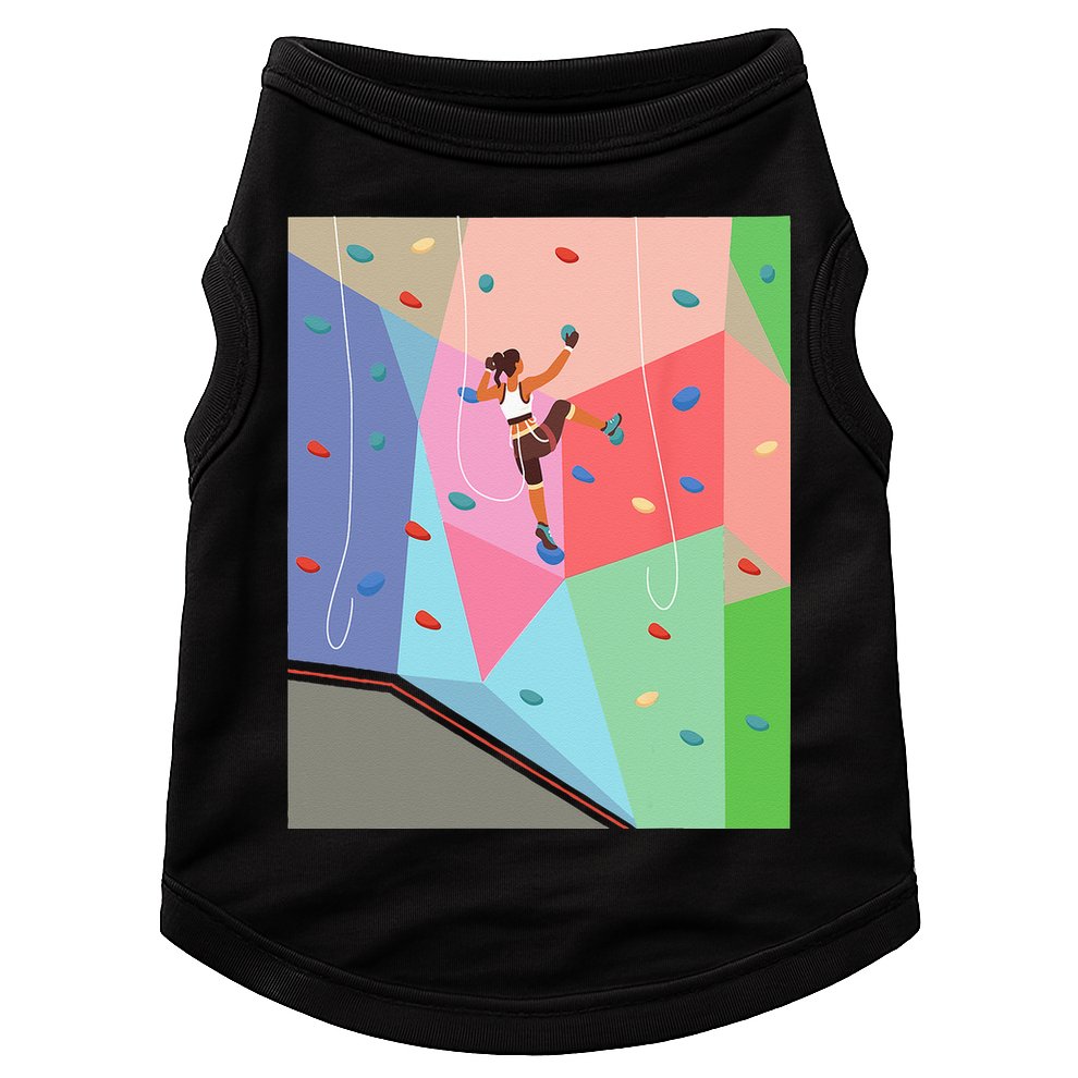 Wall Climbing Girl Rock Climber Indoor Sports Adventure Doggie Tank