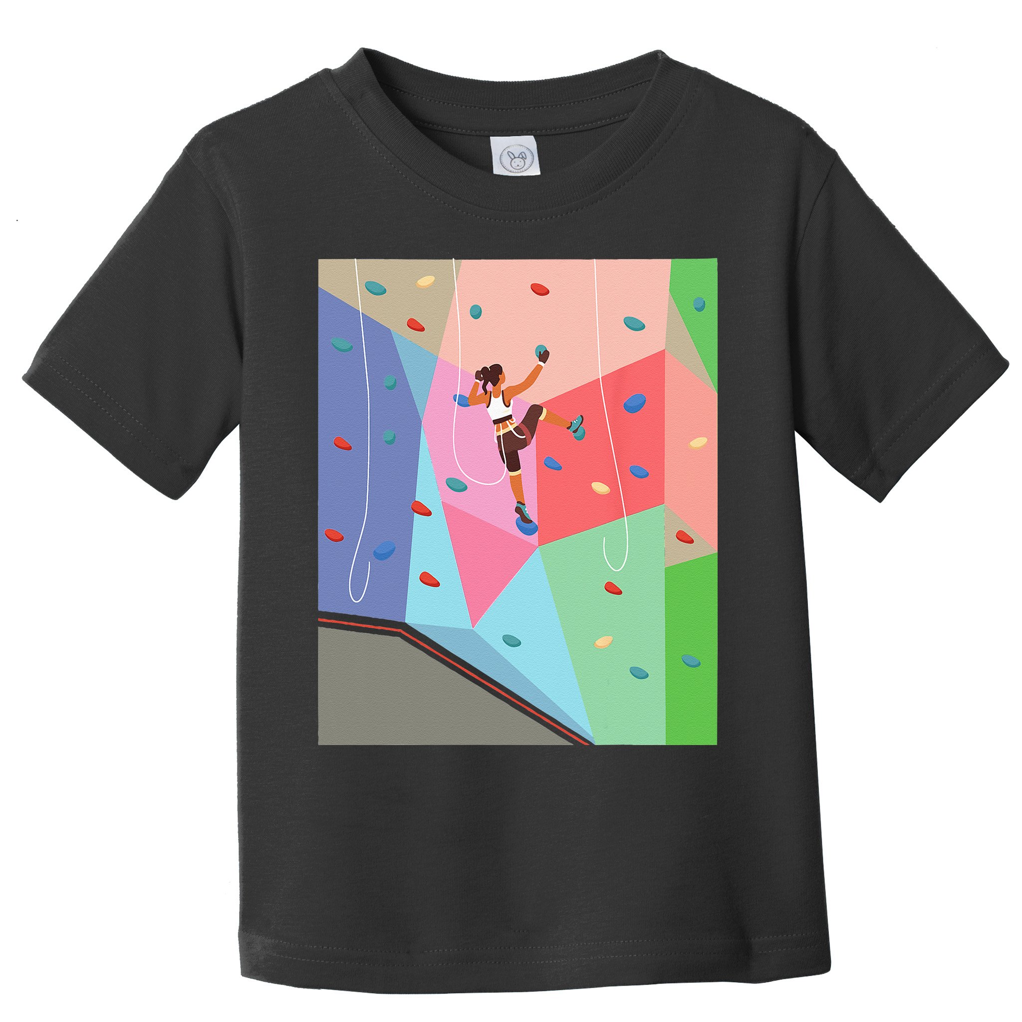 Wall Climbing Girl Rock Climber Indoor Sports Adventure Toddler T-Shirt