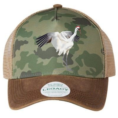 Whooping Crane Graphic Wildlife Bird Watching Legacy Tie Dye Trucker Hat