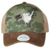 Whooping Crane Graphic Wildlife Bird Watching Legacy Tie Dye Trucker Hat