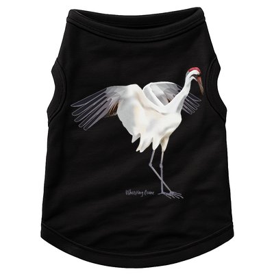 Whooping Crane Graphic Wildlife Bird Watching Doggie Tank