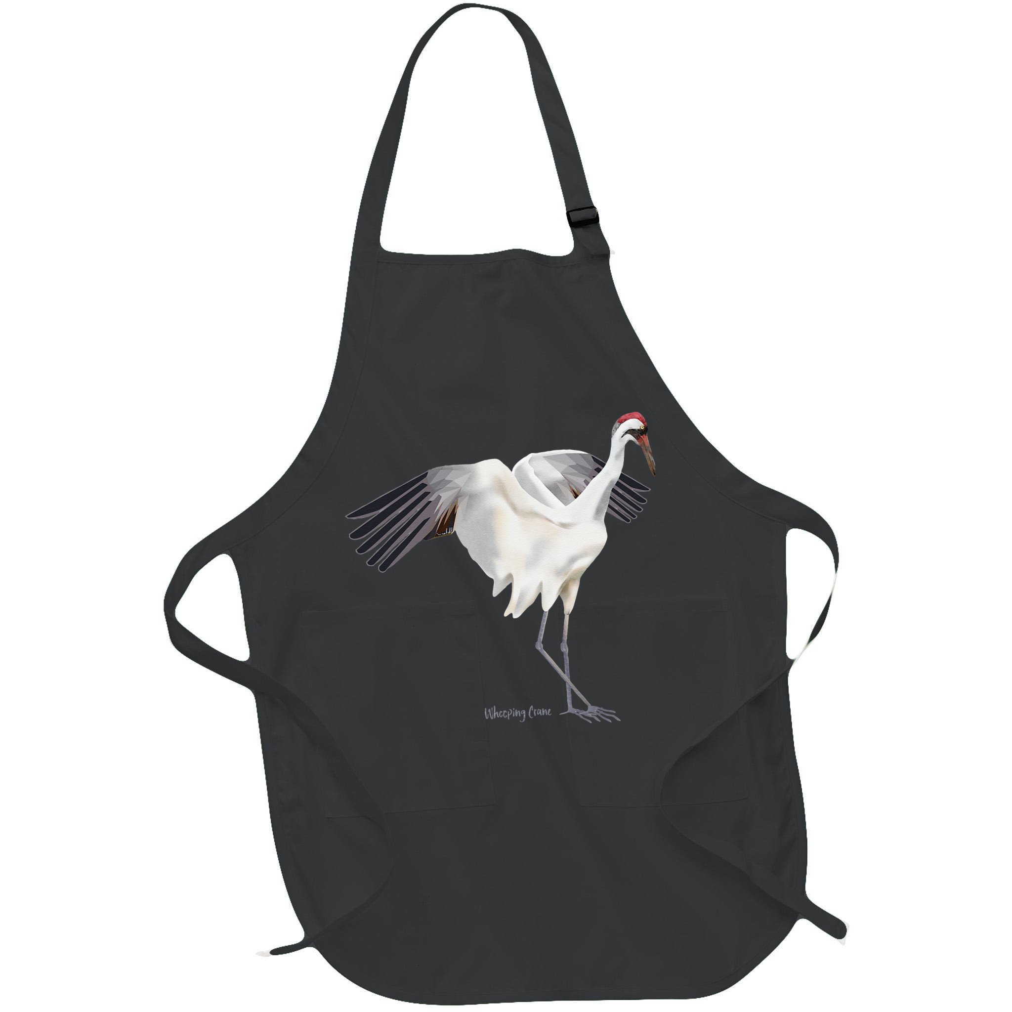 Whooping Crane Graphic Wildlife Bird Watching Apron