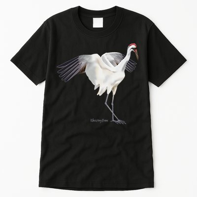 Whooping Crane Graphic Wildlife Bird Watching Tall T-Shirt