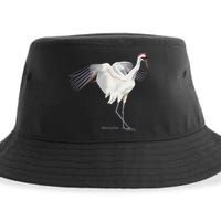 Whooping Crane Graphic Wildlife Bird Watching Sustainable Bucket Hat