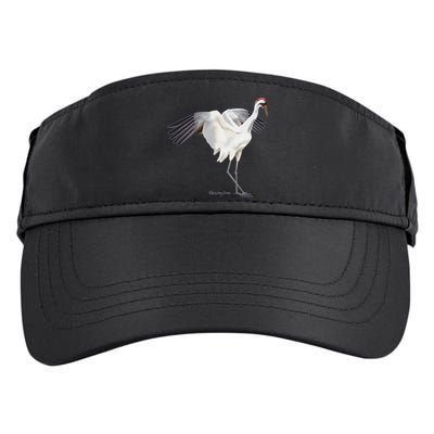 Whooping Crane Graphic Wildlife Bird Watching Adult Drive Performance Visor