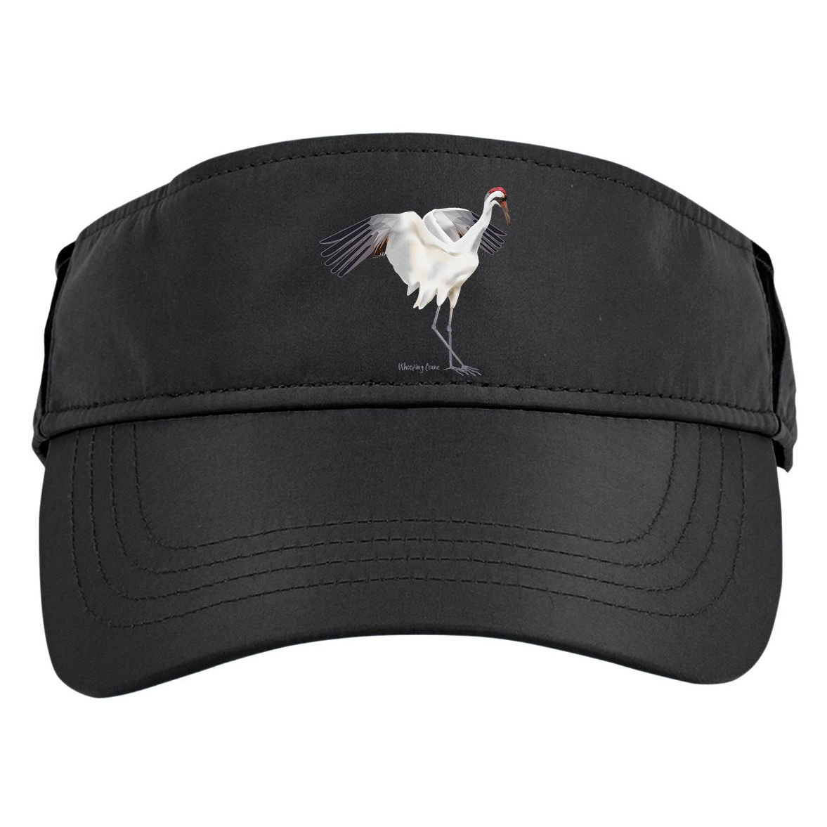 Whooping Crane Graphic Wildlife Bird Watching Adult Drive Performance Visor